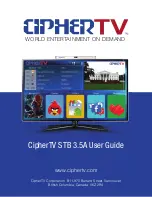 Preview for 1 page of CipherTV STB 3.5A User Manual