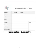 Предварительный просмотр 15 страницы Circle Tech M-800 User Manual