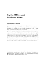 Предварительный просмотр 3 страницы Circontrol Raption 150 Compact Installation Manual