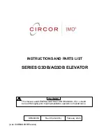 Circor G3DB Series Instructions And Parts List preview