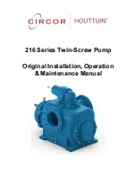 Circor HOUTTUIN 216 Series Original Installation, Operation And Maintenance Manual предпросмотр