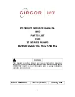 Preview for 1 page of Circor IMO 143 Service Manual And Parts List