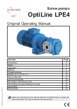 Предварительный просмотр 1 страницы Circor IMO OptiLine LPE4 Original Operating Manual