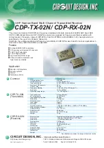 CIRCUIT DESIGN CDP-02N Series Operation Manual предпросмотр