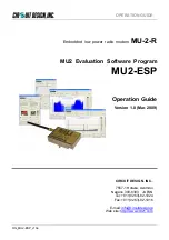 Предварительный просмотр 1 страницы CIRCUIT DESIGN MU-2-R Operation Manual