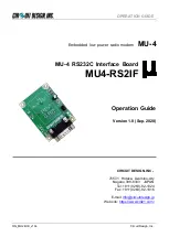 Предварительный просмотр 1 страницы CIRCUIT DESIGN MU-4 RS232C Operation Manual