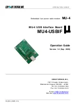 Preview for 1 page of CIRCUIT DESIGN MU4-USBIF Operation Manual