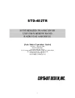 Preview for 1 page of CIRCUIT DESIGN STD-402TR Operation Manual