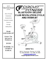 Circuit Fitness AMZ-955BK-BT Assembly & Owners Manual preview