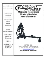 Circuit Fitness AMZ-979RW-BT Assembly & Owners Manual preview