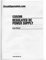 Circuit Specialists CSI530B User Manual preview