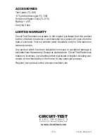 Preview for 16 page of Circuit-test DCL-420 User Manual