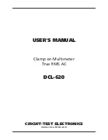 Preview for 1 page of Circuit-test DCL-620 User Manual