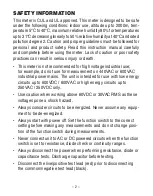 Preview for 4 page of Circuit-test DMR-1500 User Manual