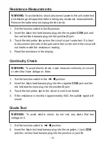 Preview for 12 page of Circuit-test DMR-6600 User Manual