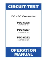 Preview for 1 page of Circuit-test PDC-6205 Operation Manual