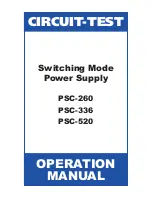 Circuit-test PSC-260 Operation Manuals preview