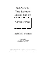 Preview for 1 page of CircuitWerkes Sub-03 Technical Manual