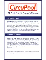 Предварительный просмотр 3 страницы CircuPool RJ PLUS series Owner'S Manual