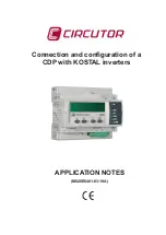 Preview for 1 page of Circutor CDP-0 Application Notes