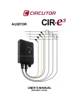 Circutor CIR-E3 User Manual предпросмотр