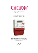 Предварительный просмотр 1 страницы Circutor CIRWATT B 101-102 Instruction Manual