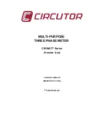 Предварительный просмотр 1 страницы Circutor CIRWATT Series Installation Manual