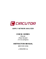 Предварительный просмотр 1 страницы Circutor CVM 96 Instruction Manual