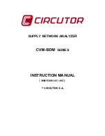 Circutor CVM-BDM Instruction Manual предпросмотр