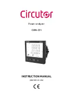 Circutor CVM-C11 Instruction Manual предпросмотр