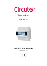 Circutor CVM-D41 DC Instruction Manual preview