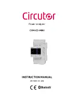 Circutor CVM-E3-MINI Instruction Manual предпросмотр