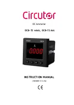 Circutor DCB-72 Adc Instruction Manual предпросмотр