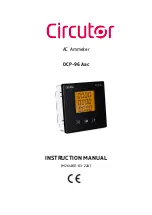 Предварительный просмотр 1 страницы Circutor DCP-96 Aac Instruction Manual