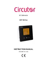 Circutor DCP-96 Vac Instruction Manual предпросмотр