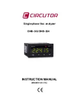 Предварительный просмотр 1 страницы Circutor DHB-302 Instruction Manual