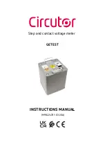 Предварительный просмотр 1 страницы Circutor GETEST MPC-5 Instruction Manual