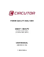 Circutor Q20711 User Manual preview