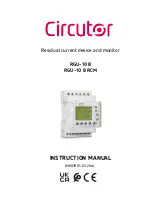 Предварительный просмотр 1 страницы Circutor RGU-10 B RCM Instruction Manual