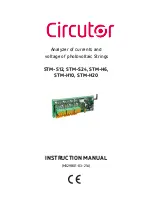 Предварительный просмотр 1 страницы Circutor STM-H10 Instruction Manual