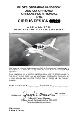 CIRRUS DESIGN SR20 Pilot Operating Handbook preview