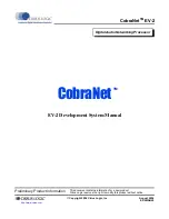 Cirrus Logic CobraNet EV-2 Development Manual preview