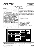 Cirrus Logic Crystal CS98000 Series Manual preview