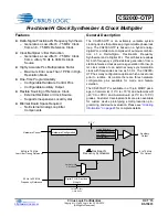 Cirrus Logic CS2000-OTP General Description Manual preview