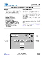 Cirrus Logic CS2200-CP Manual preview