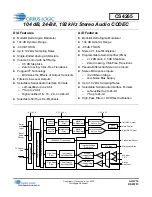 Cirrus Logic CS4265 Manual предпросмотр