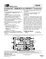 Preview for 1 page of Cirrus Logic CS8952 Manual