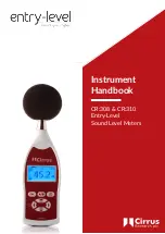 Preview for 1 page of Cirrus Research CR308 Instrument Handbook