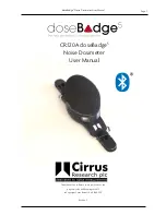 Cirrus Research Dosebadge 5 User Manual предпросмотр