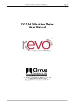 Cirrus Research revo CV31A User Manual preview